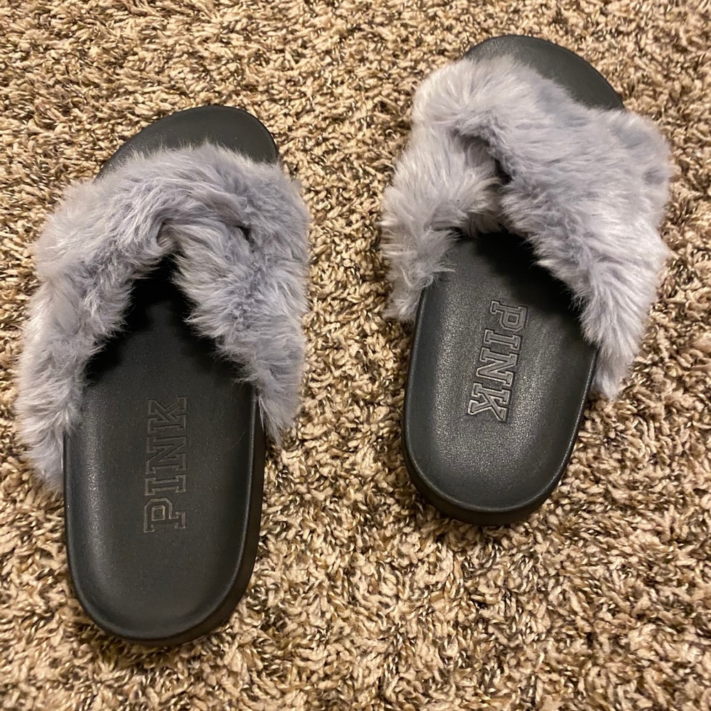 PINK Furry Slides